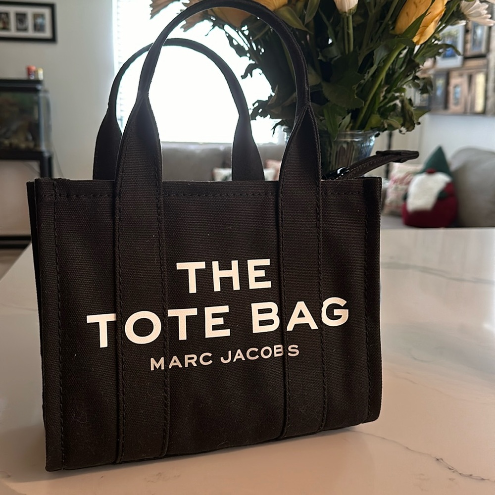 Marc Jacobs small canvas tote bag.